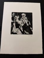 Lithographie « Couple » 28/100 J. Oyex